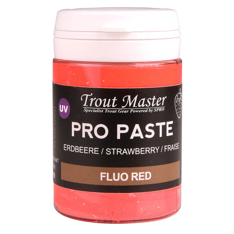 Trout Master Pro Paste Strawberry Fluo Red