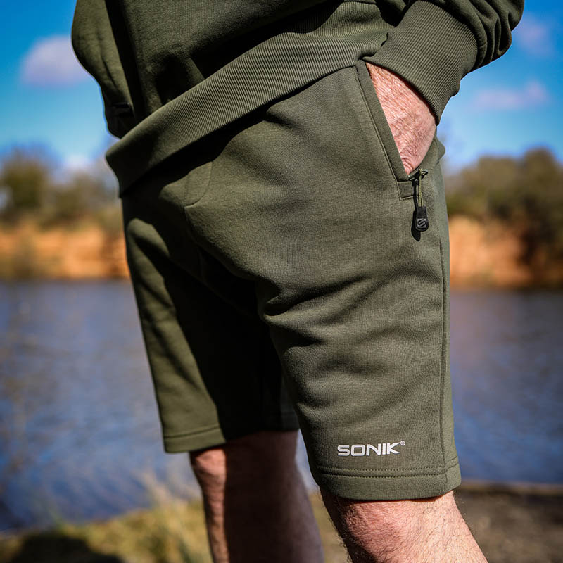 Sonik Green Fleece Shorts